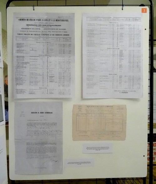 Souvenirs d'une exposition sur l'arrivée du train à Châtillon sur Seine...