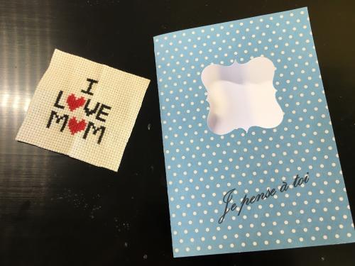 Faire une carte brodée