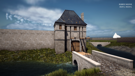 LES REMPARTS DE CAEN (Calvados)