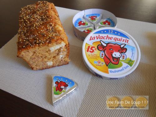 Cake Vache qui rit & jambon fumé