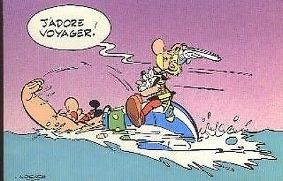 ASTERIX ET OBELIX idéfix en voyage mer carte postale cp postcard Goscinny  Uderzo - EUR 6,50 | PicClick FR