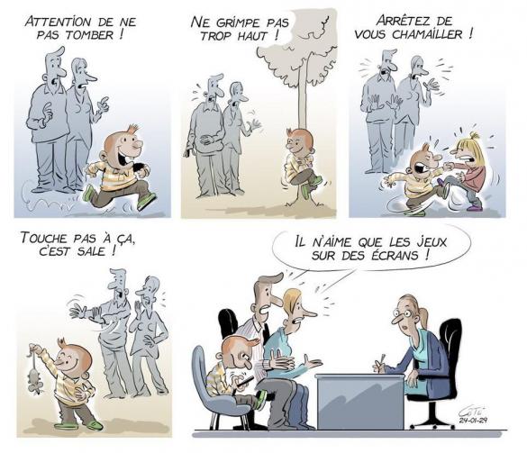 Les humoristes se moquent de l'addiction à Internet...