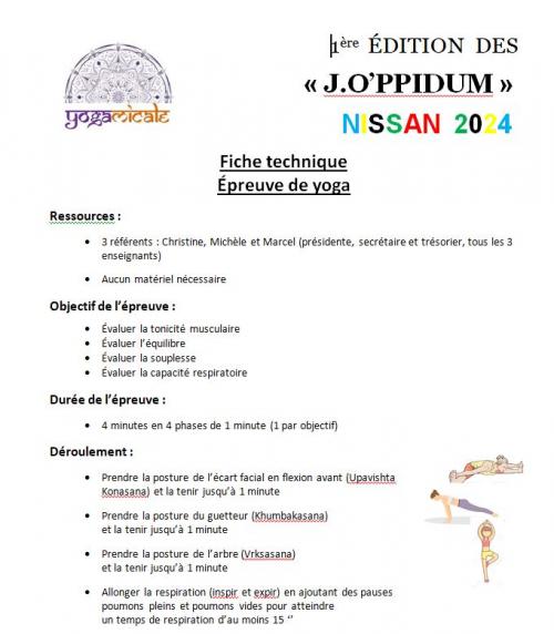 YogAmicale présente aux premières Olympiades Nissanaises