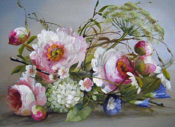 Peintures florales de : Sylvie Fortin