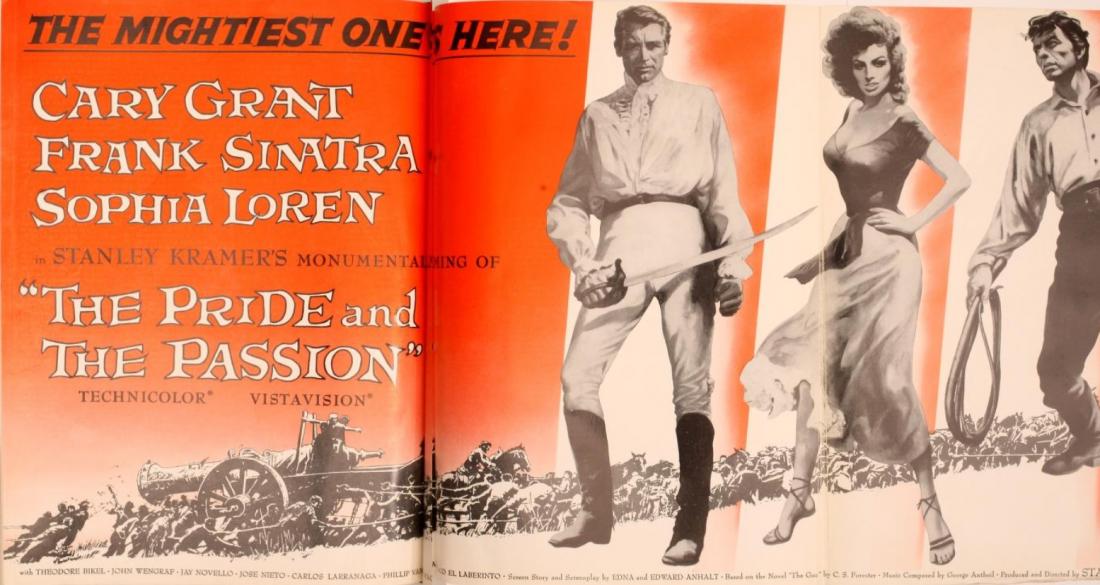 THE PRIDE AND THE PASSION BOX OFFICE USA 1957
