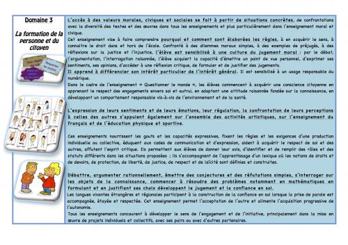 Les volets 1 et 2 des nvx programmes du cycle 2