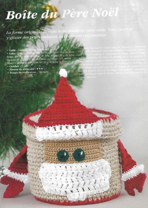 La boîte du Père Noël au crochet