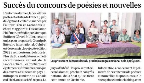 ECHOS DU CONCOURS 2022