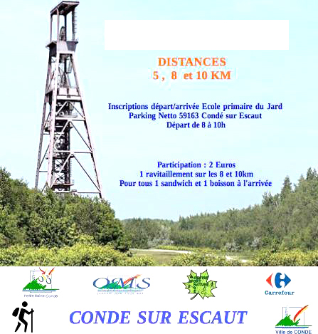 Randonnée pédestre, Condé-sur-l’Escaut le 24 avril