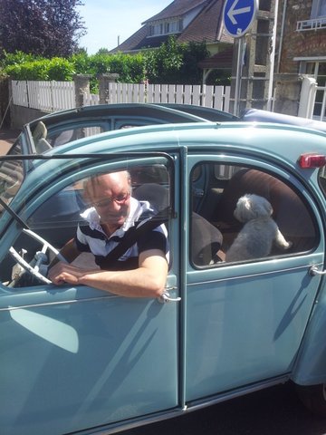 D?part pour la balade au lac d'Enghien le 22 juillet 2012