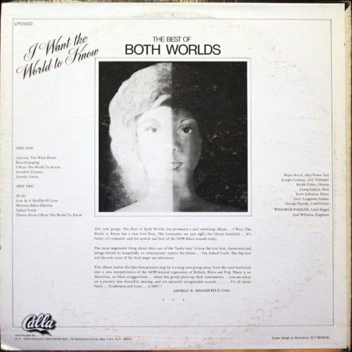 Both Worlds : Album " I Want The World To Know " Calla Records LPS 5003 [US] 
