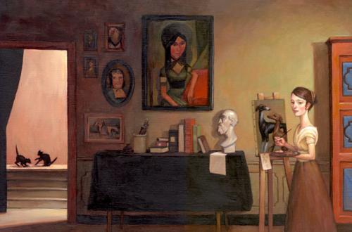 La fille au pinceau d'or