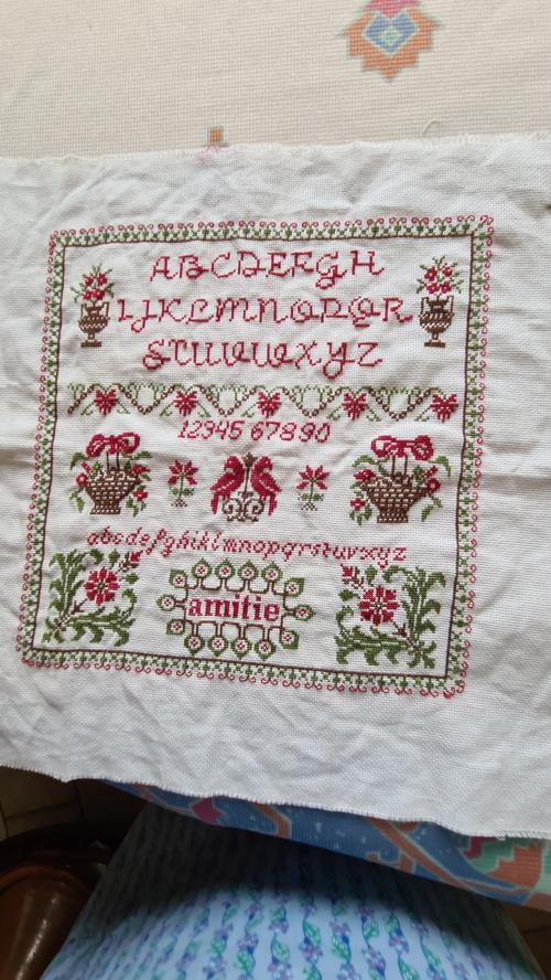 SAL Sampler fleuri 2023 étape 8