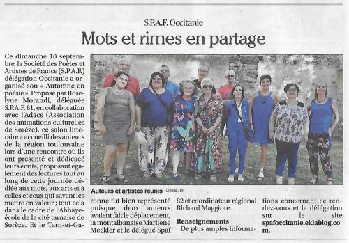 ECHOS DU 10 SEPTEMBRE