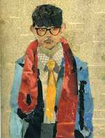 --- Source : barryraphael.wordpress.com --- David Hockney --- self-portrait - 1954 - image / photo pouvant être protégée par Copyright ou autre ---