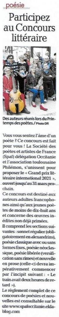 ANNONCES DU CONCOURS