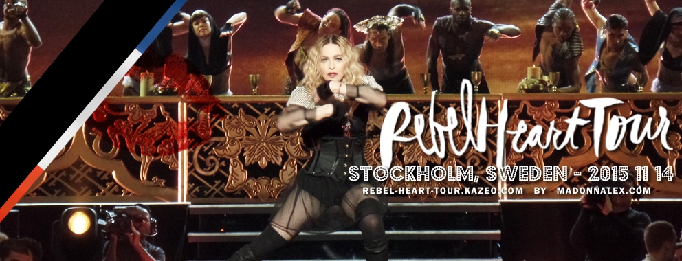 Madonna Rebel Heart Tour Stockholm Deuil Pray For Paris