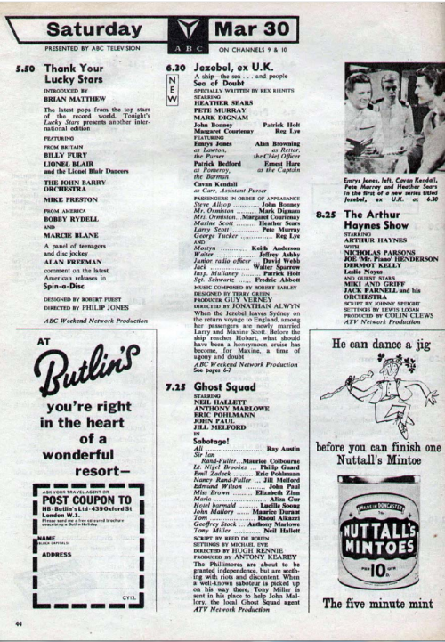 thank your lucky stars du 30 mars 1963