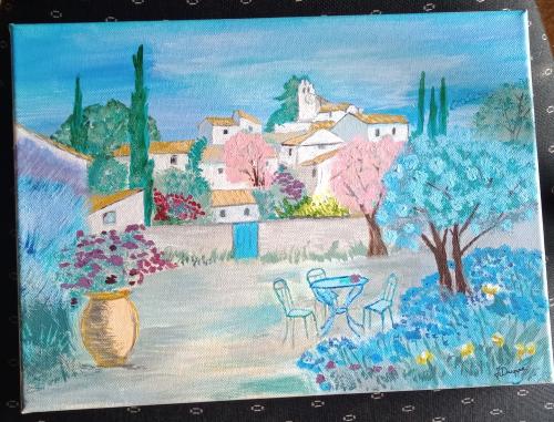 Quelques peintures : Citronnier,garçonnet ,la Provence