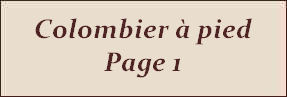 Colombier à pied 