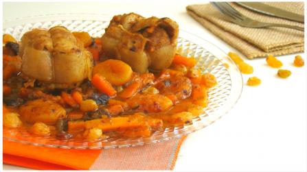 PAUPIETTES DE VEAU AUX FRUITS SECS