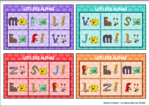Loto des alphas syllabes simples