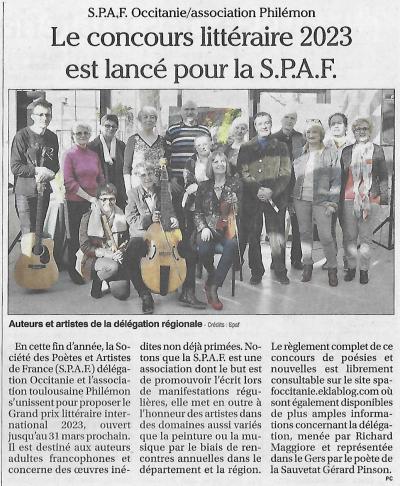 ANNONCES DU CONCOURS