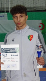 Coupe d'Algérie U17 Lutte Libre avec Seraia Mehdi (60 Kgs) Médaille d'Or 