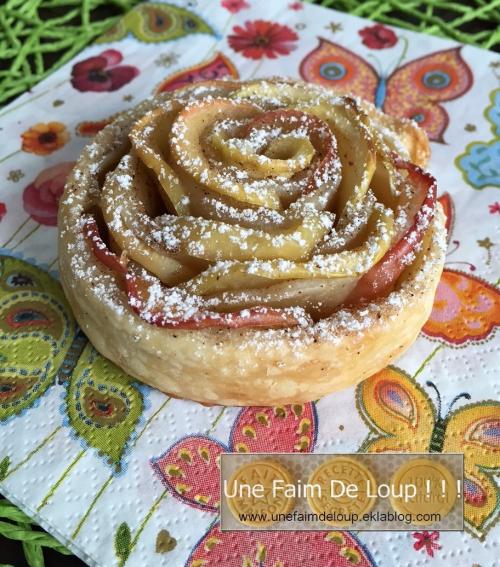 Roses feuilletées aux pommes 