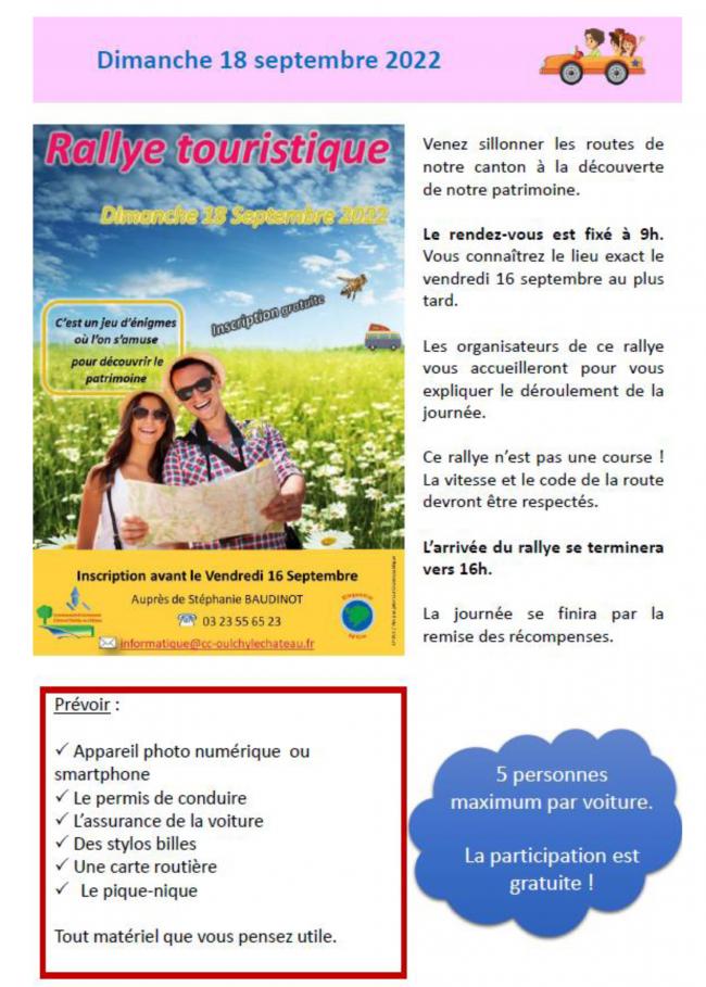 Calendrier des événements de la Communauté de Commune