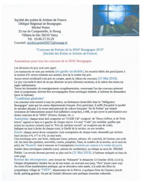 CONCOURS EN BOURGOGNE