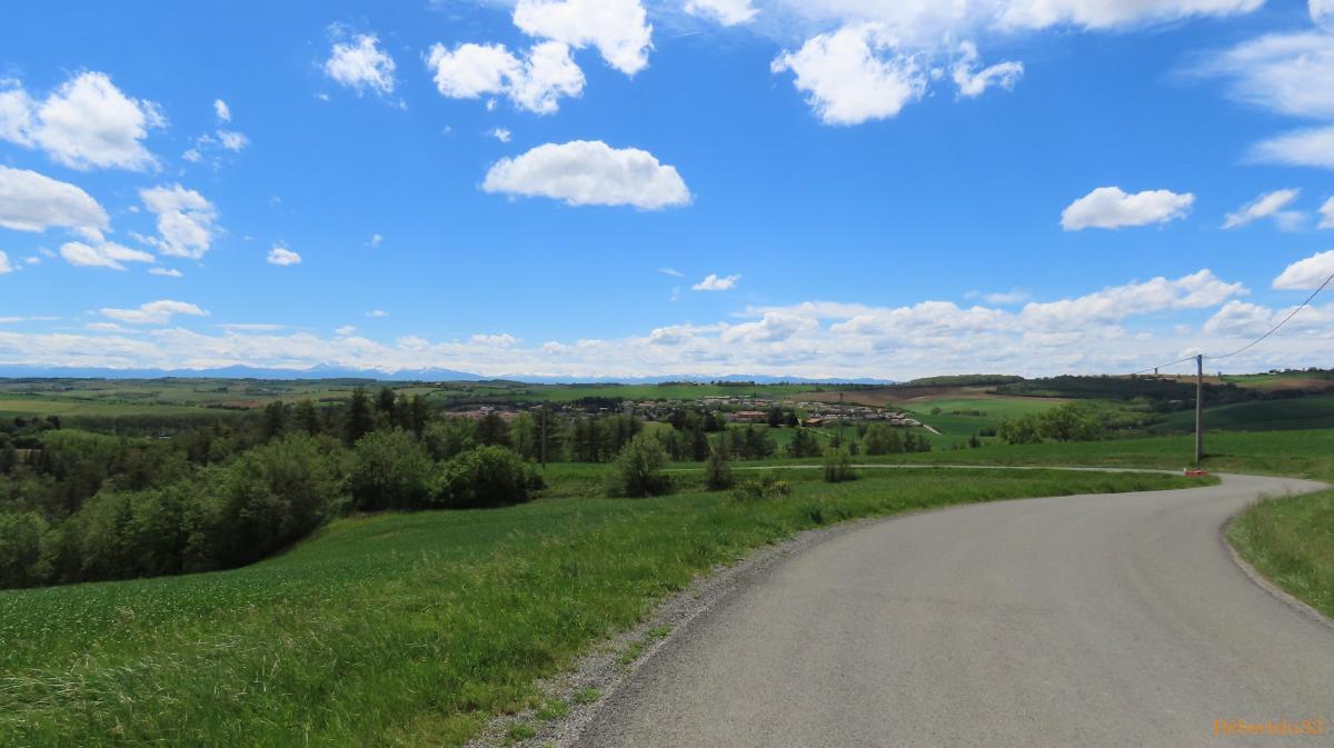 Vue à Salles sur L'Hers dans l'Aude
