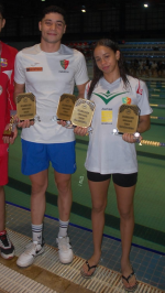 Natation Championnat d'Alger Bouali Redouane MCA et Midouni Midouni Lilia Sihem MCA Meilleurs Nageur et Nageuse par Médailles et par Performances