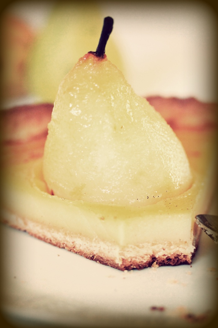 Tarte aux poires, pâte sablée à la noisette (façon Julia Child)