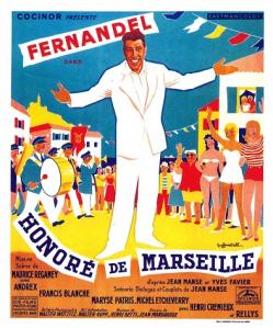 HONORE DE MARSEILLE BOX OFFICE FRANCE 1957 AFFICHE DE GUY GERARD NOEL