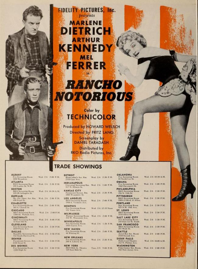 BOX OFFICE USA DU 5 MARS 1952 AU 11 MARS 1952
