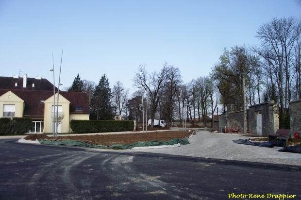 La création du rond-point de la place de la Charme, par René Drappier