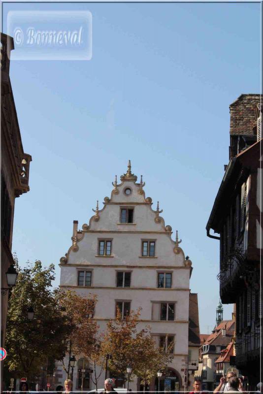 Alsace Haut-Rhin Colmar Maison Kern et son pignon à volutes