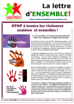 25 novembre : journée internationale contre les violences faites aux femmes