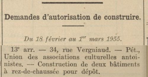 Bulletin municipal officiel de la Ville de Paris 1 janv 1955