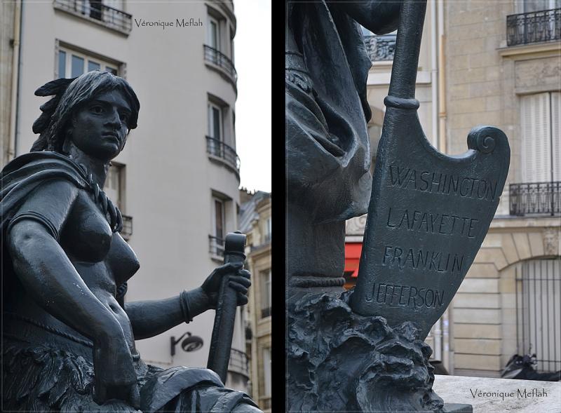 Parvis du Musée d'Orsay : les six continents : L'Amérique du Nord