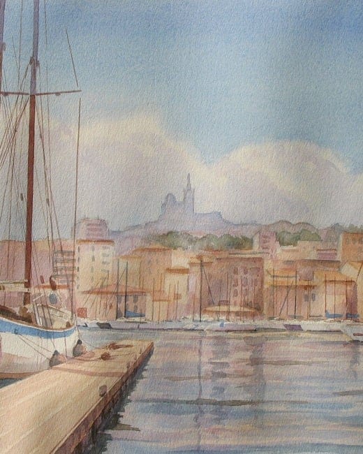 Aquarelles de : Christiane Prévost
