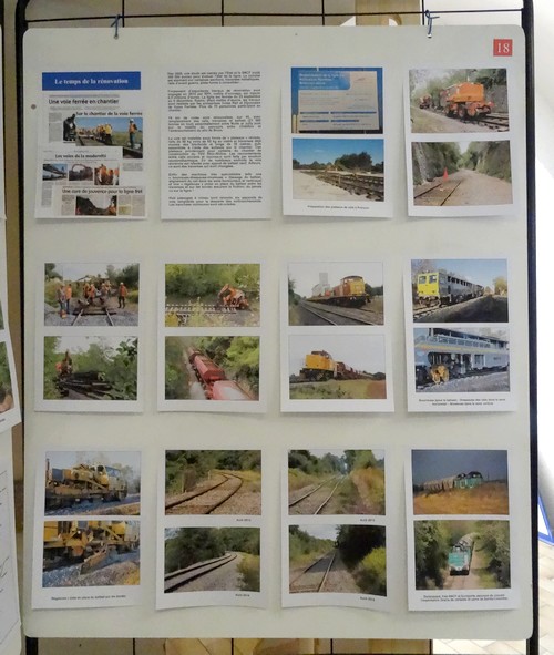 Souvenirs d'une exposition sur l'arrivée du train à Châtillon sur Seine...