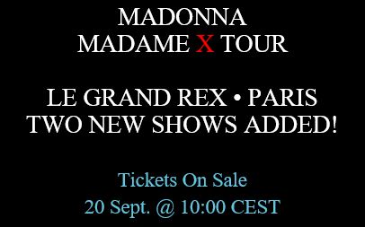 2 new Paris 'Le Grand Rex' dates added