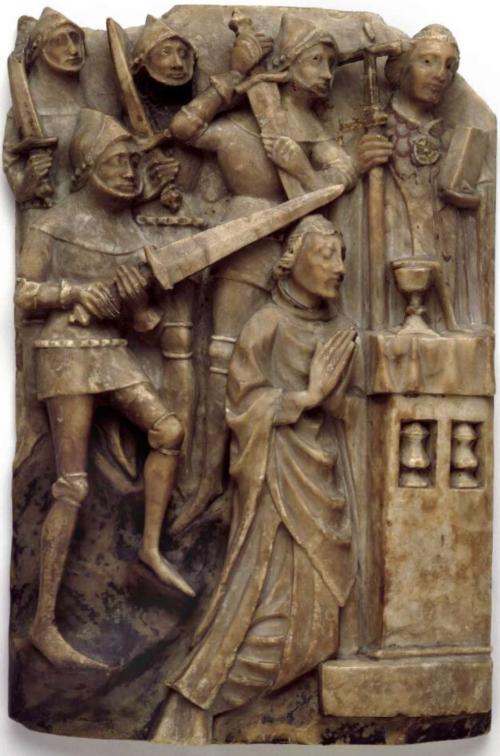 The Murder of St. Thomas à Becket by an unknown carver of alabaster, c. 1450-1500 (British Museum, London)