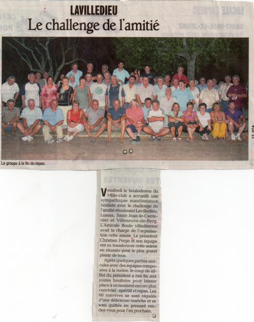 INTERCLUB LAVILLEDIEU 