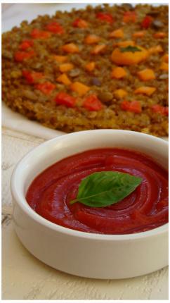 GALETTE DE PETIT ÉPEAUTRE,GRAINES DE COURGE ET POIVRONS