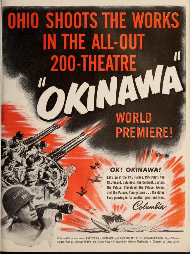 OKINAWA BOX OFFICE USA 1952