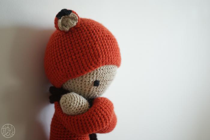 Doudou renard au crochet