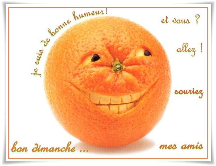 Passez à l'orange ...